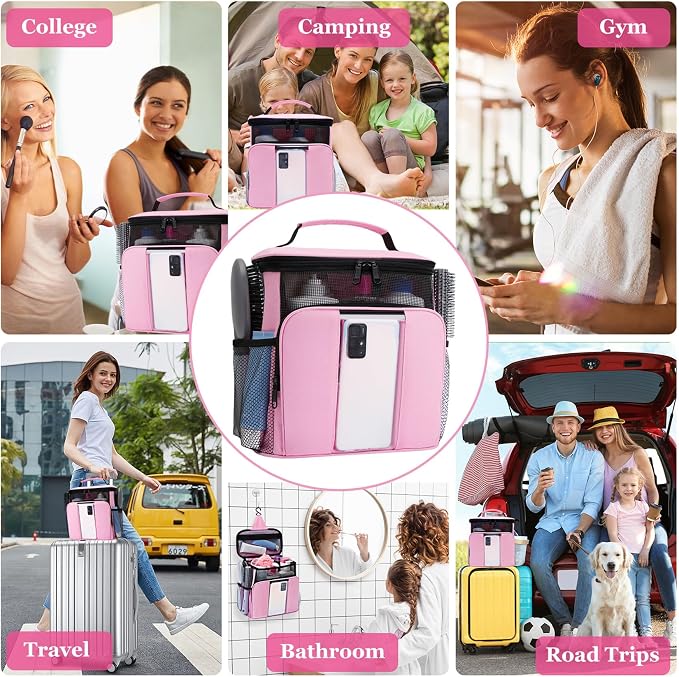 Mesh Shower Caddy, Portable HangingTravel Toiletry Bag Dorm Room Essentials - Image 6
