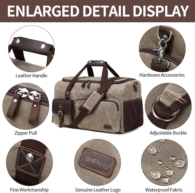 Travel Duffle Bag Weekender Bag - Image 7