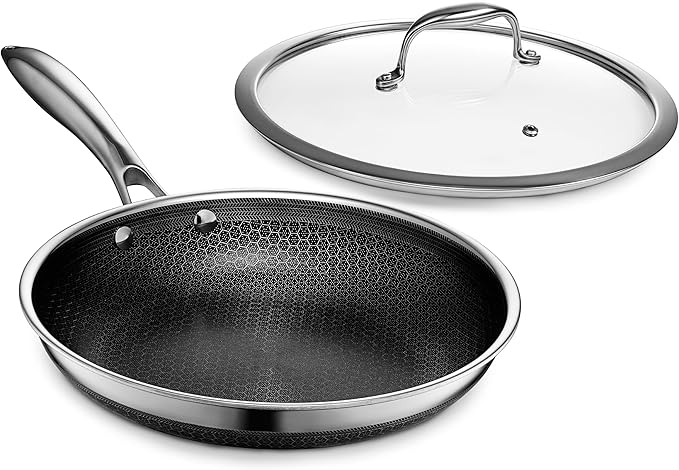 HexClad Hybrid Nonstick 10-Inch Frying Pan by HexCladHybridCookware
