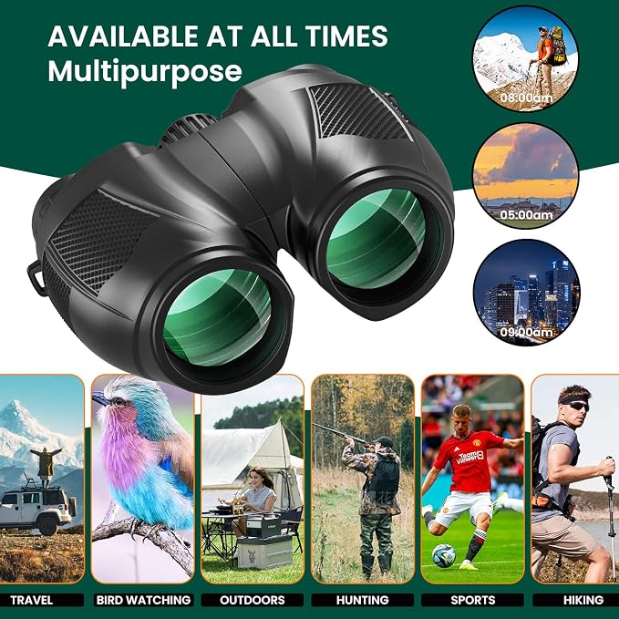 12x30 Compact Binoculars for Adults and Kids, High Power Lightweight Small - Image 7