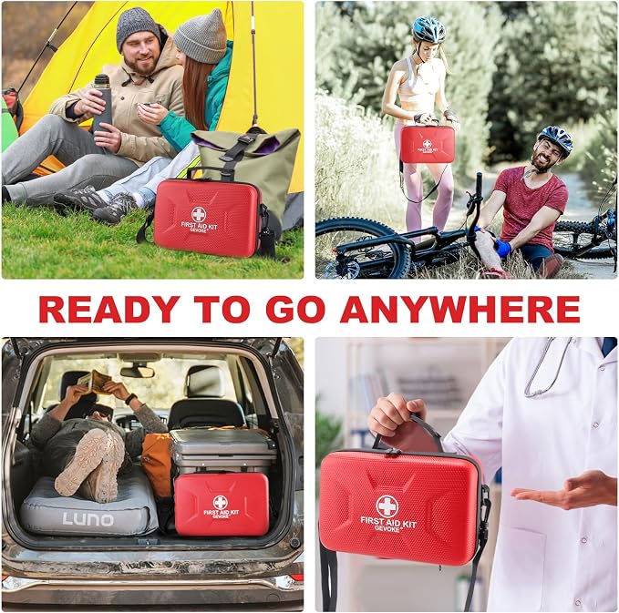 410 Piece Waterproof Hard Shell First Aid Kit - Image 7