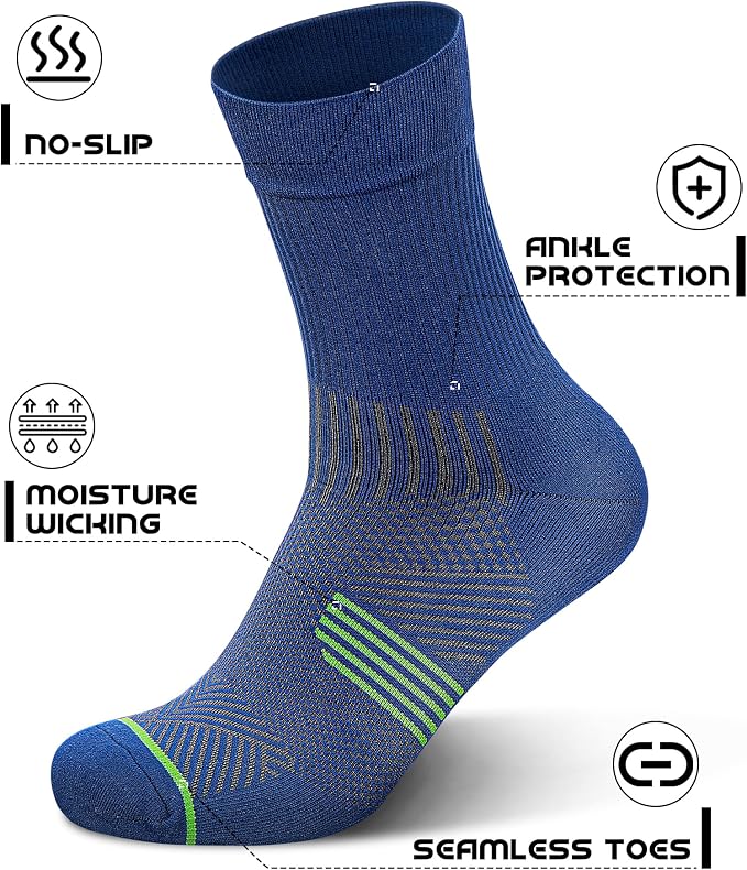PAPLUS 3 Pairs Running Compression Socks - Image 2