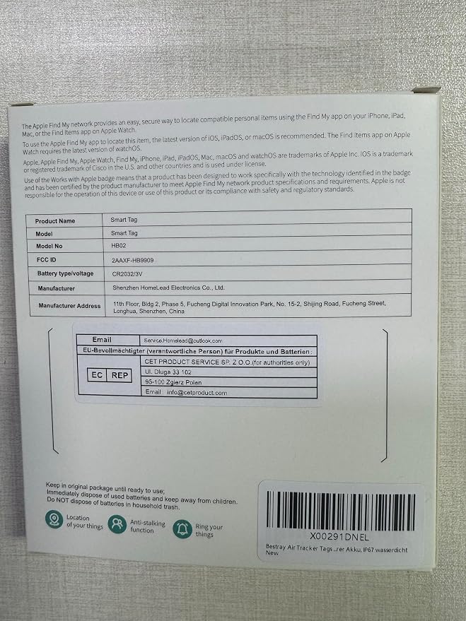 Air Tracker 4 Pack, Smart Bluetooth Tracker Works - Image 10