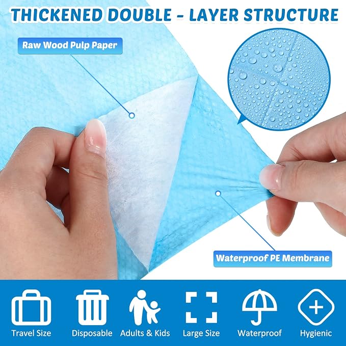 Yahenda 200 Pack Toilet Seat Covers Disposable Extra Large Individually Wrapped - Image 3