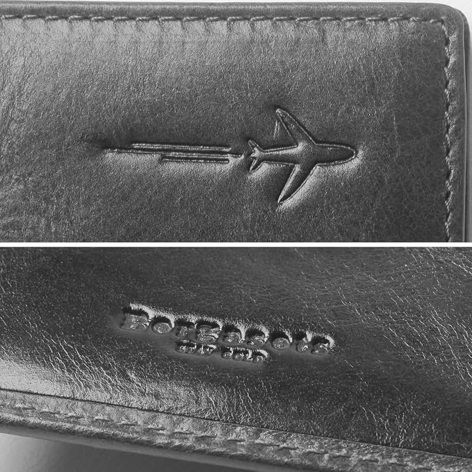 Genuine Leather Passport Case, RFID Passport Cover - Image 6