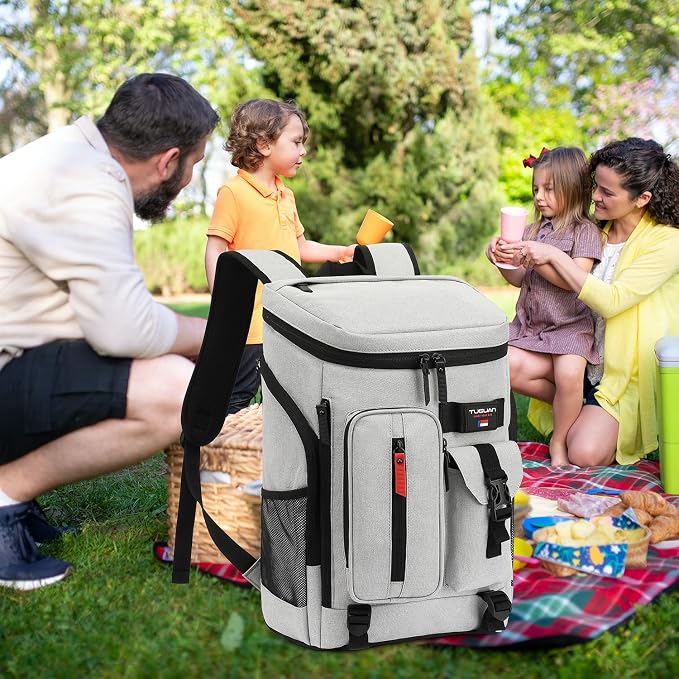 TUGUAN Cooler Backpack 36 Cans Insulated Leak Proof Lightweight Lunch Backpack - Image 2