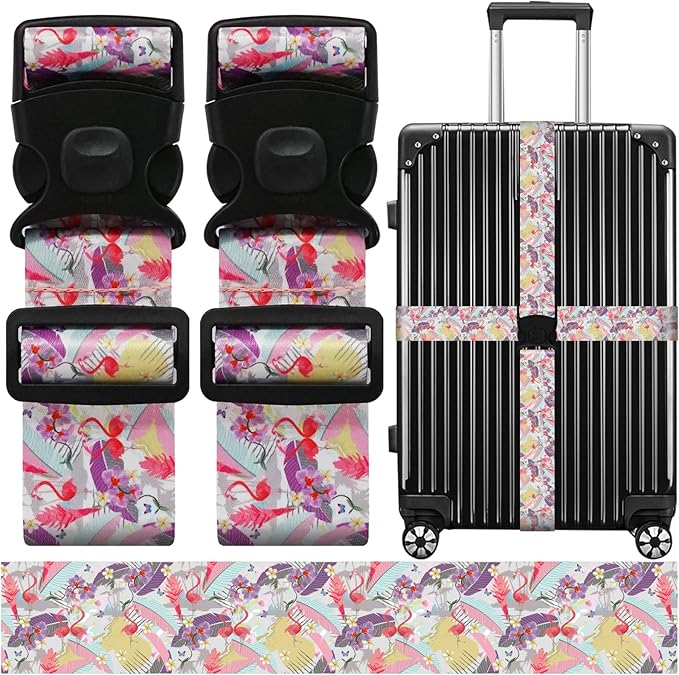 Luggage Straps for Suitcases, Travel Adjustable Belt by ZHOMA