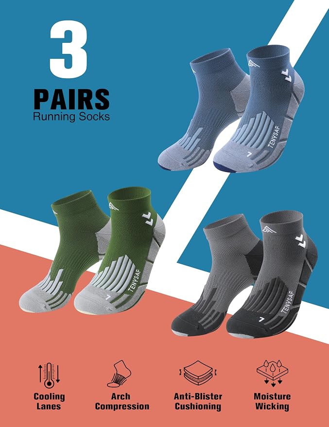 Compression Sport Running Socks: Athletic Socks - Image 4