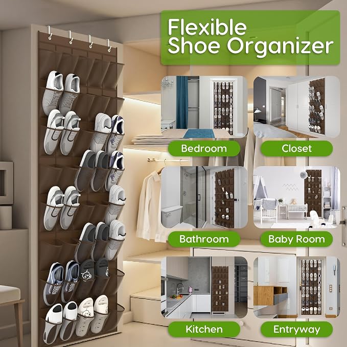 Unjumbly Over the Door Shoe Organizer - Image 3