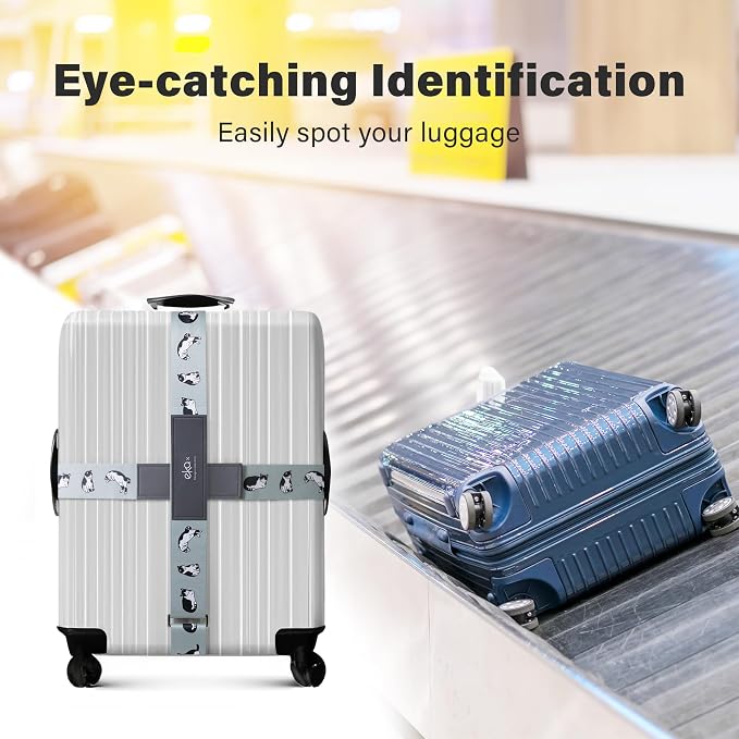 Luggage Straps for Suitcases, Adjustable Luggage Elastic Belt, Travel - Image 2