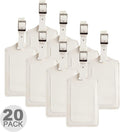 8 Pack Leather Luggage Travel Bag Tags by Travelambo by Travelambo