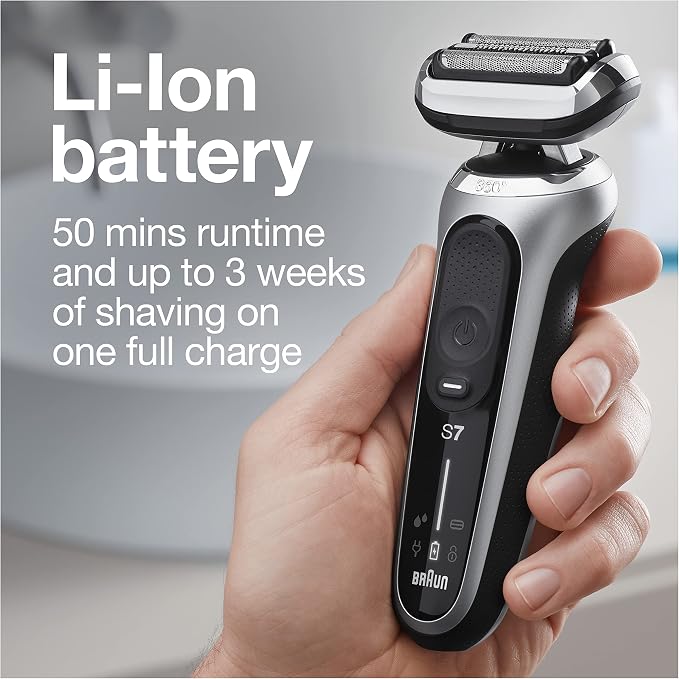 Braun Electric Razor for Men, Series 7 360 Flex Head Foil Shaver - Image 5