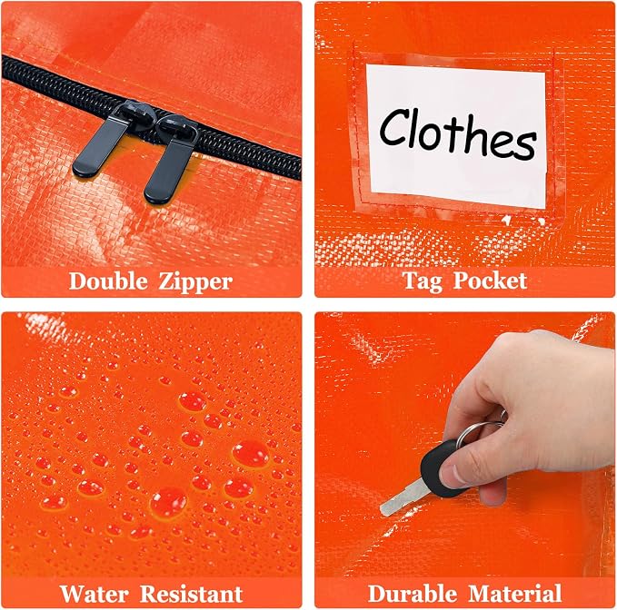 4 Pcs 24 Gallon Large Moving Bags - Image 3