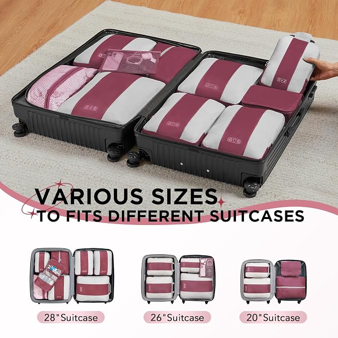 10 Set Compression Packing Cubes - Image 7