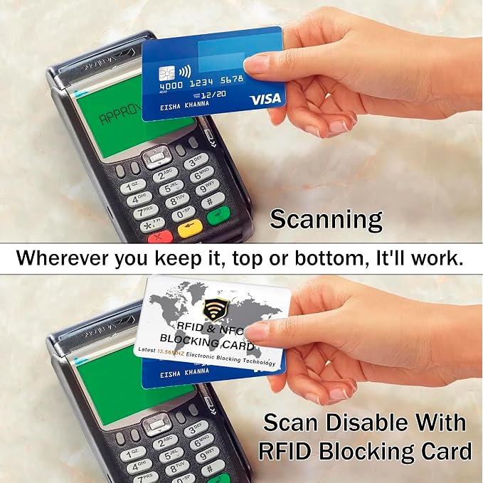 SaiTech IT 5 Pack RFID Blocking Card NFC Contactless Debit/Credit Card ATM - Image 6
