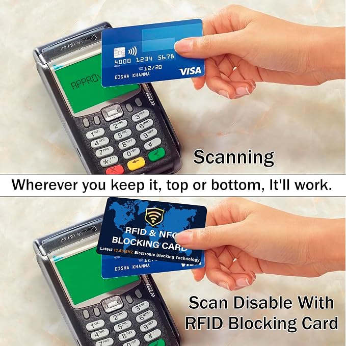 SaiTech IT 5 Pack RFID Blocking Card NFC Contactless Debit/Credit Card ATM - Image 5
