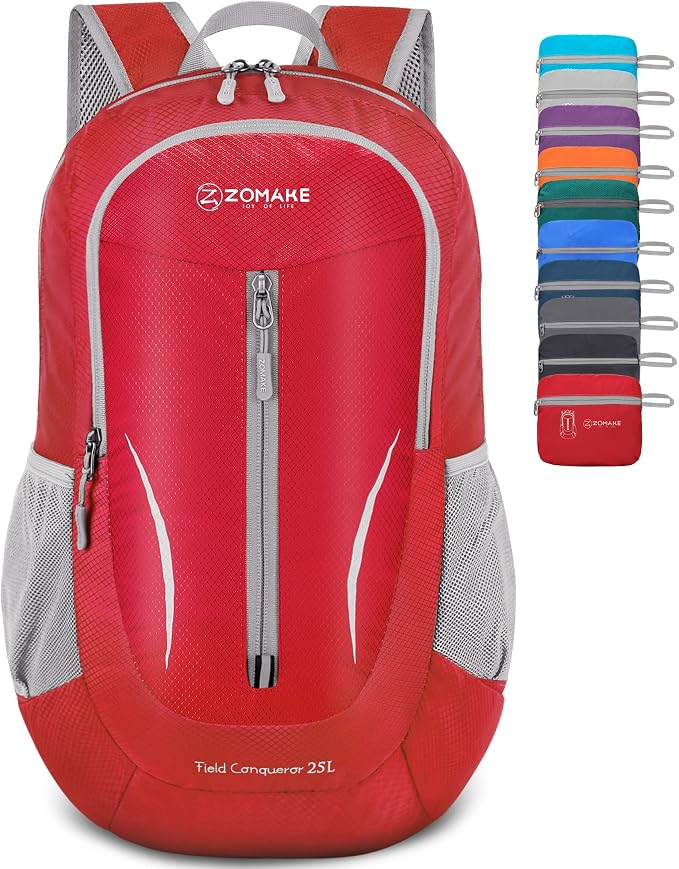 ZOMAKE Ultra Lightweight Packable Backpack 25L, Foldable Hiking Backpacks Water by ZOMAKE