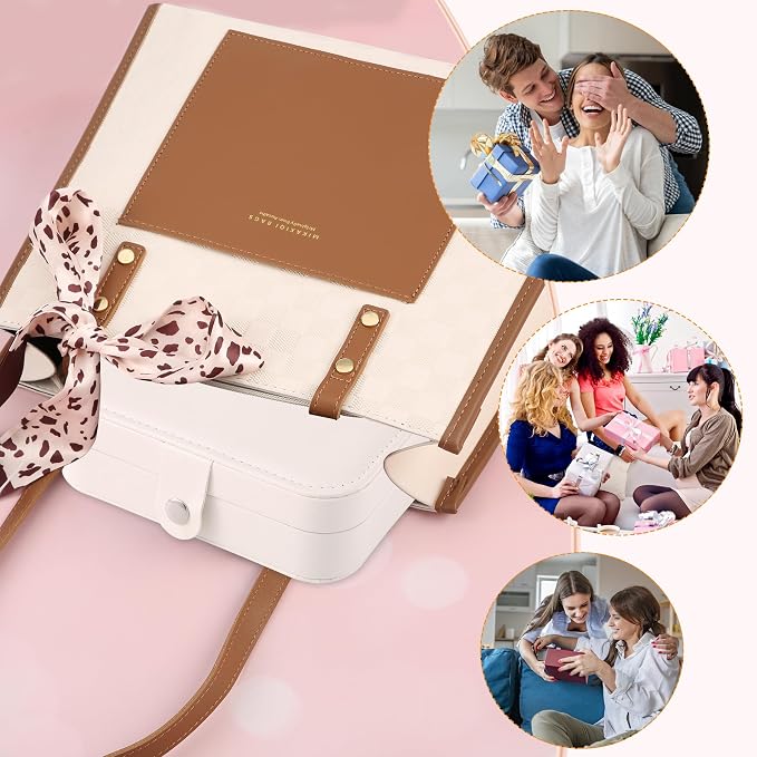 Travel Jewelry Box, PU leather Small Jewelry Organizer - Image 2