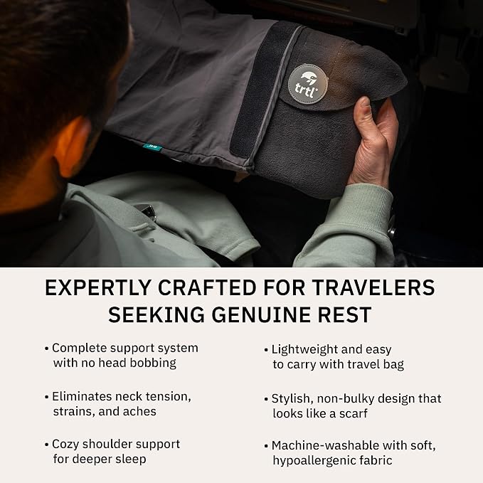 trtl Pillow - Scientifically Proven Super Soft Neck Support Travel Pillow - - Image 4