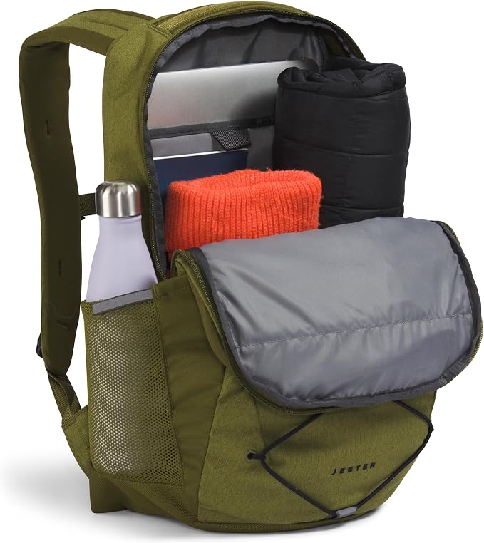 The North Face Jester Everyday Laptop Backpack, Forest Olive Light Heather/TNF - Image 5