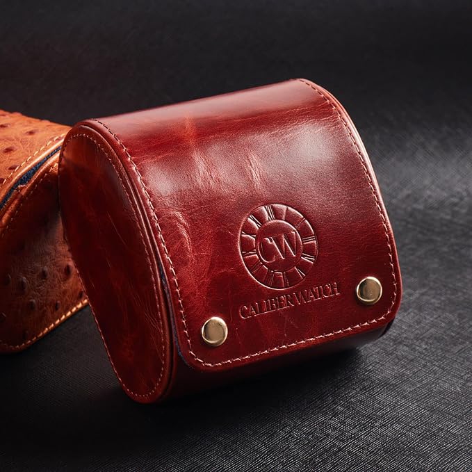 Genuine Napa Leather Watch Roll Travel Case - Image 6