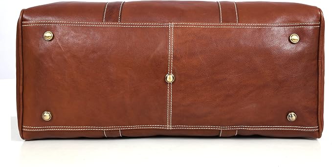 Leather Duffel Bag for Men & Women Travel, Gym Bag - Image 4