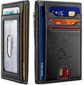 BULLIANT Slim Wallet, Skinny Minimal Thin Front Pocket Wallet Card Holder by BULLIANT