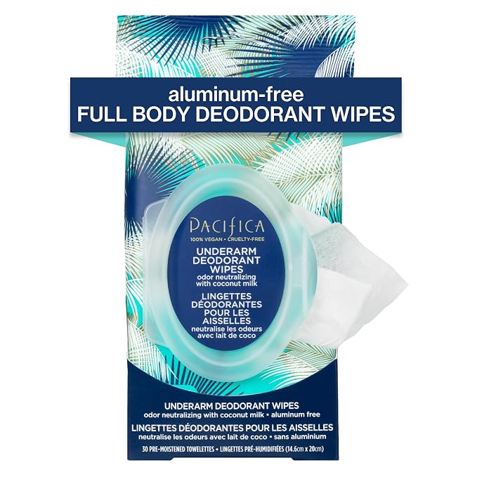 Pacifica Beauty Coconut Milk & Essential Oils Underarm Deodorant Wipes by PacificaBeauty
