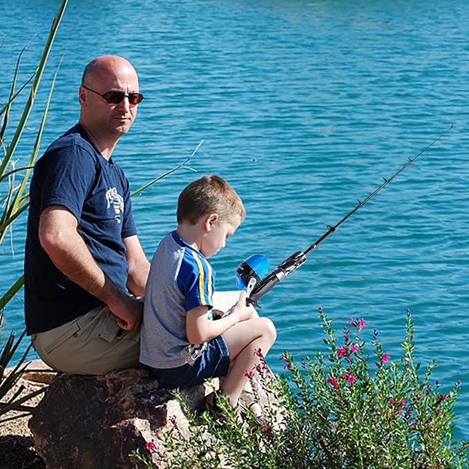 ODDSPRO Kids Fishing Pole Pink, Portable Telescopic Fishing Rod and Reel Combo - Image 7