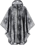 ANYOO Waterproof Rain Poncho Lightweight Reusable Hiking Hooded Coat Jacket by Anyoo