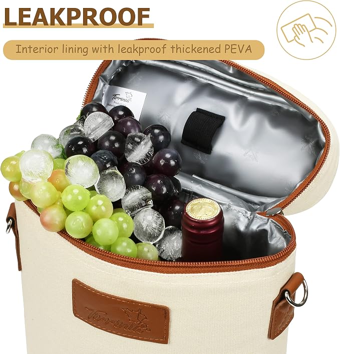 Tirrinia 2 Bottle Wine Gift Tote Carrier - Image 2