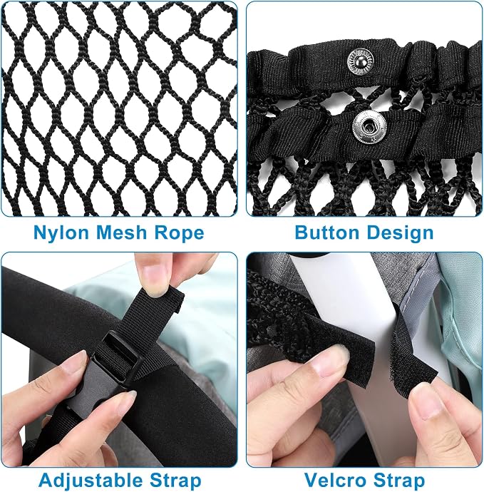 Accmor Universal Stroller Organizer, Polyester Net Mesh Bag Fits - Image 3