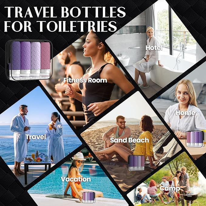 Travel Bottles for Toiletries, TSA Approved Silicone Travel Size Containers for - Image 7