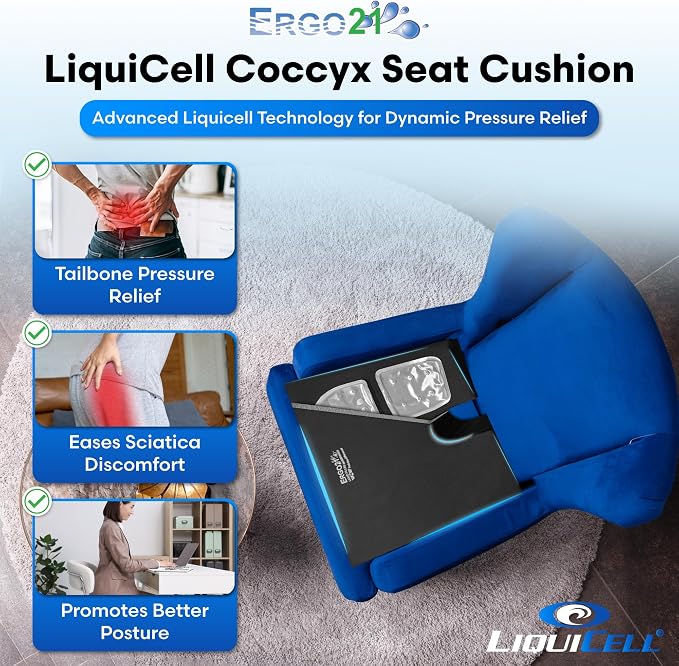 LiquiCell Coccyx Seat Cushion, Aid - Image 3