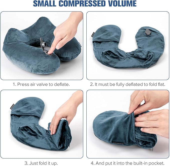Rewondah Inflatable Travel Pillow - Image 6