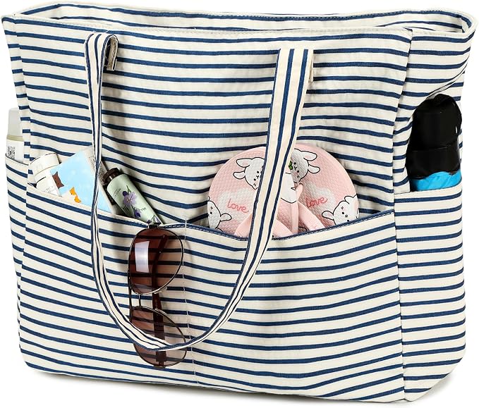 Beach Pool Bags Tote for Women Ladies Large Gym Tote Carry On Bag by BLUBOON