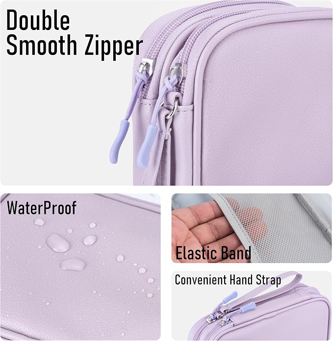 Leather Travel Electronic Organizer - Image 5
