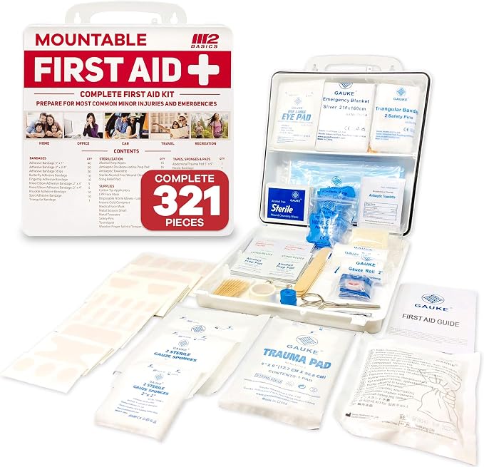 M2 BASICS Premium 321 Piece First Aid Kit - Image 8