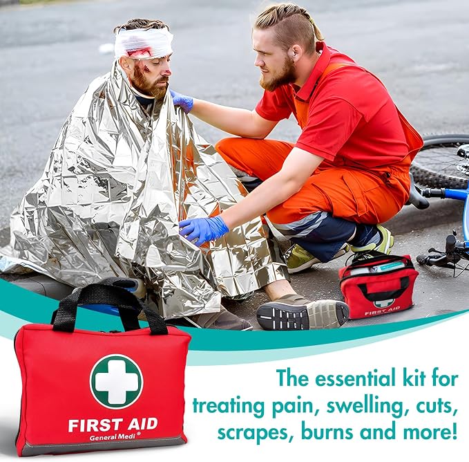 General Medi First Aid Kit -309 Pieces- Reflective Bag Design - Image 6