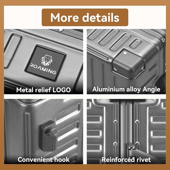 ROAMING Zipperless Luggage Airline Approved - Image 7