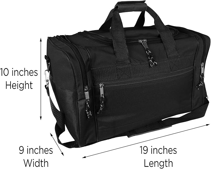 DALIX 17" Blank Duffle Bag Duffel Bag Travel Size Sports Durable Gym Bag - Image 5