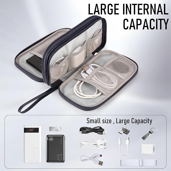 Leather Travel Electronic Organizer - Image 4