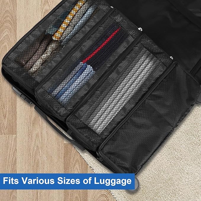 Suitcase Organizer, Travel Luggage Organizer Portable Hanging Travel Shelves - Image 2