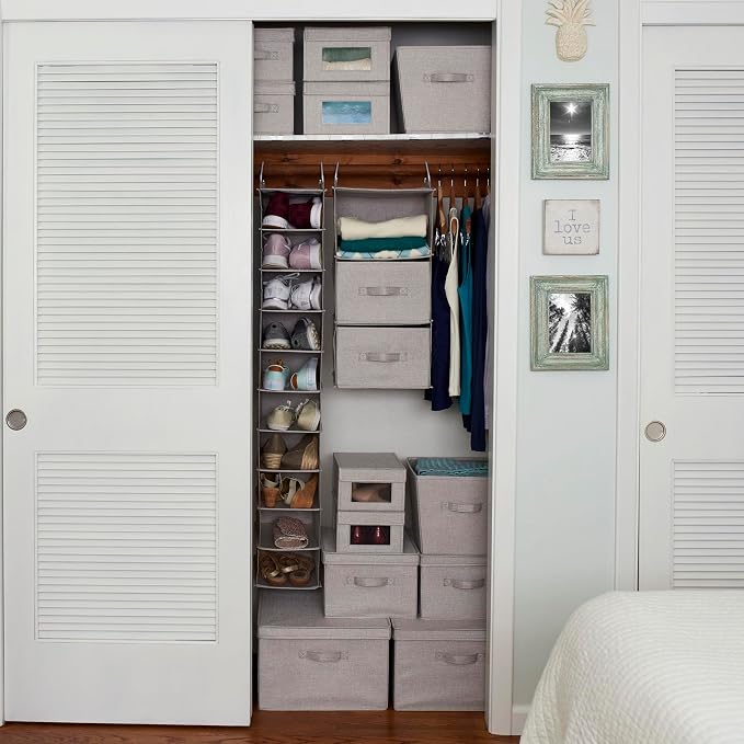 Household Essentials 3 Shelf Hanging Closet Organizer - Image 2