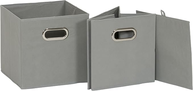 Household Essentials 84-1 Foldable Fabric Storage Bins Set of 6 Cubby Cubes - Image 5