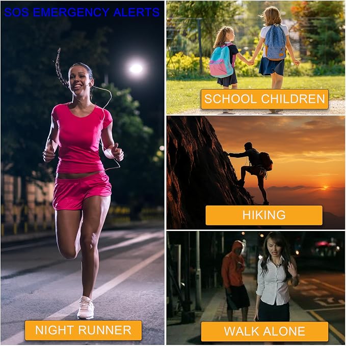 130dB Personal Safety Alarm Strobe Light. Loud Sound Keychain Siren - Image 9