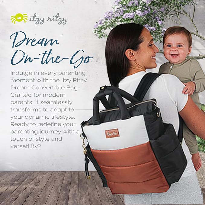 Itzy Ritzy Dream Convertible Diaper Bag Tote Backpack - Image 6