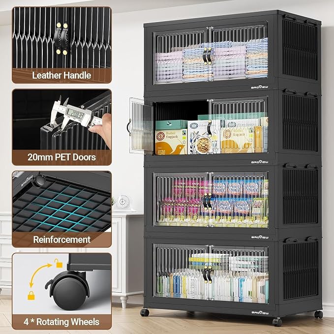 BROVIEW 600Qt Extra Large Stackable Storage Bins - Image 4