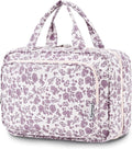 Travel Toiletry Bag for Women Large Hanging Makeup Bag Organizer Toiletries Bag by Narwey