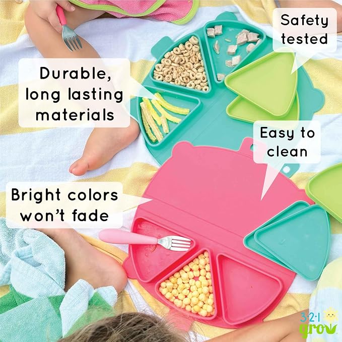 On-The-Go Snack Mat – Baby Silicone Travel Dining Placemat – Portable Silicone - Image 8
